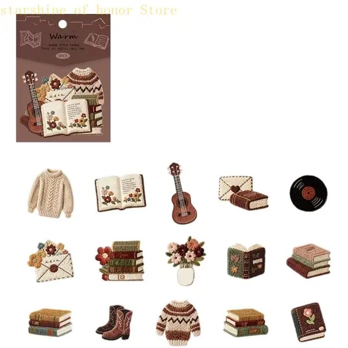 11UB – livrets d'autocollants décoratifs artistiques, pour Scrapbooking, journalisation, artisanat d