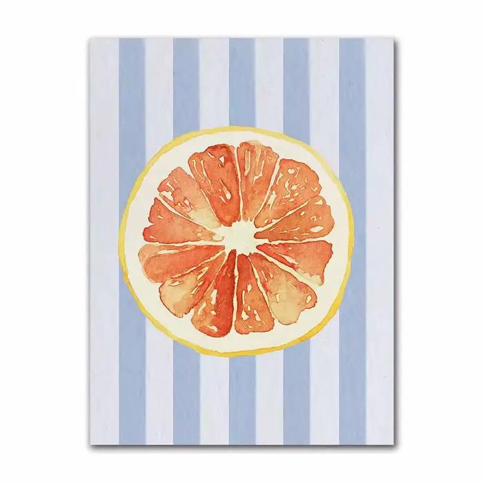 Affiche de citron Orange, peinture sur toile, images d'art murales nordiques, décor de magasin de ma
