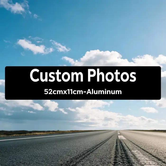 Plaque personnalisée en aluminium avec photo, logo personnalisé, œuvre d'art en aluminium, plaque dé