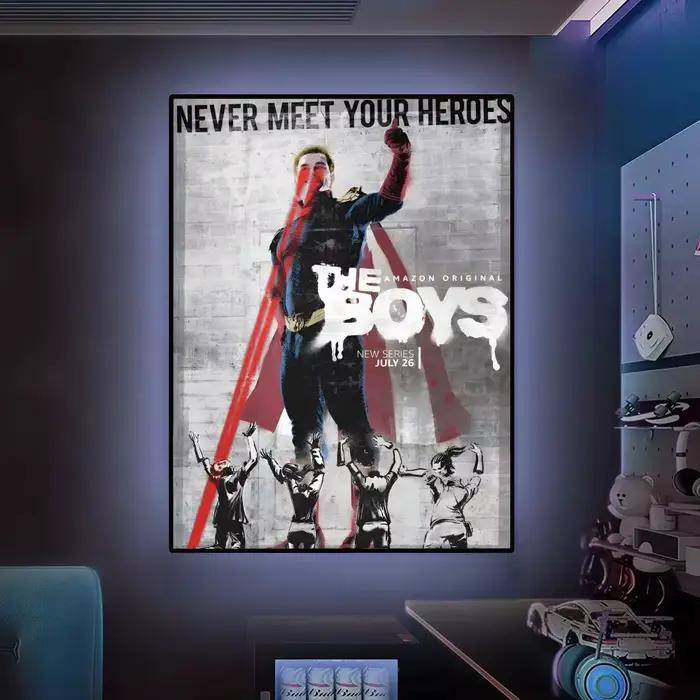 Affiche classique de la série TV T-The Boys, art mural polyvalent HD imperméable, décor auto-adhésif