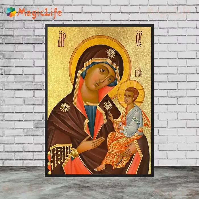 La mère de dieu vierge marie enfant Religion photos murales pour salon Vintage affiche mur Art toile