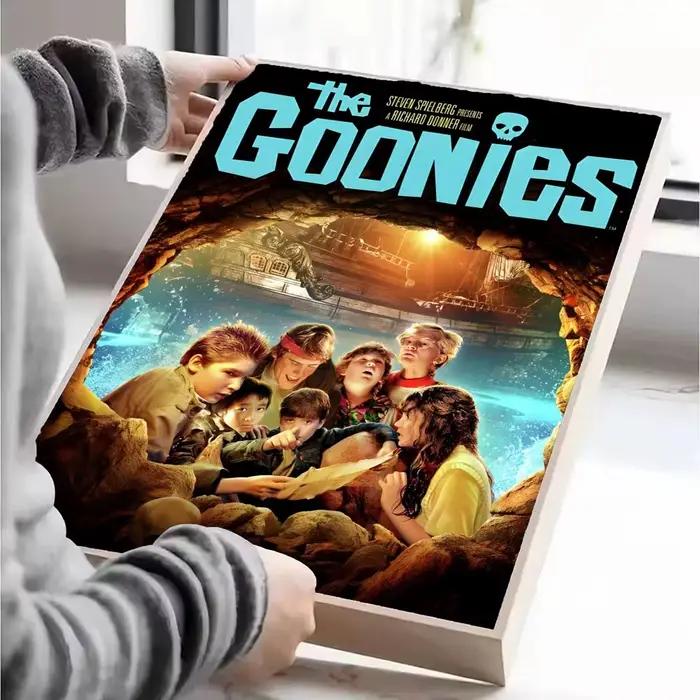 Affiche classique des films The Goonies, autocollant artistique auto-adhésif en papier imperméable, 