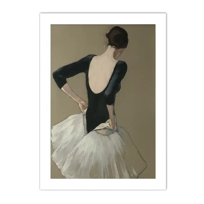 Affiche de danse de Ballet pour fille, Vintage, abstrait, beauté, chaussures à orteils, imprimés d'a