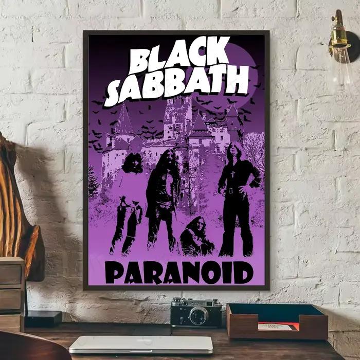 Affiche de bande b-noir s-sabbaths, art HD, mur collant, étanche, maison, salon, chambre à coucher, 