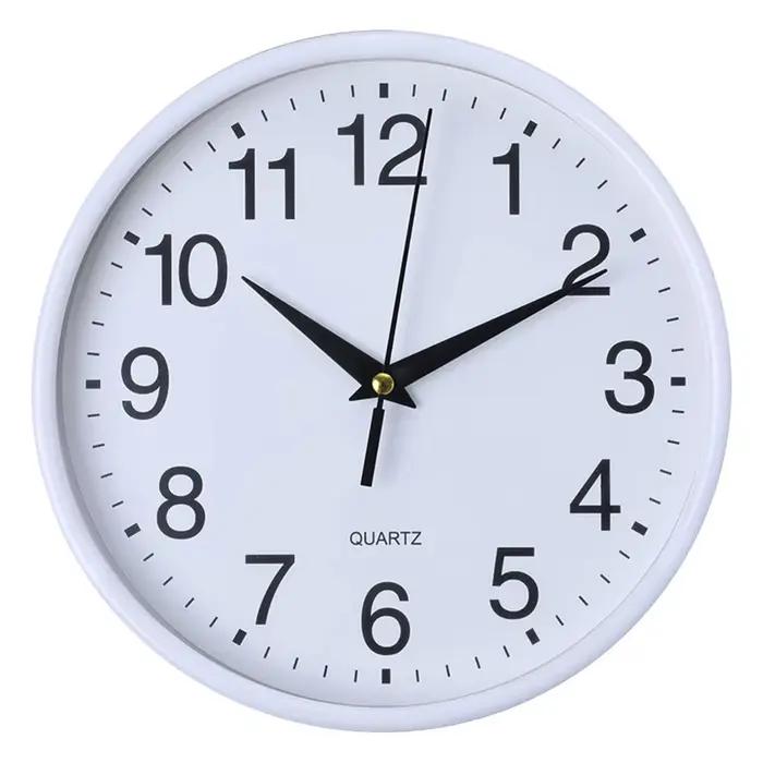 Horloge murale suspendue à piles, 8 pouces, horloge murale ronde facile à lire, chiffres précis, hor