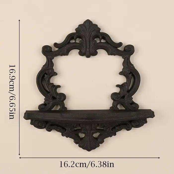Étagère murale sculptée de style baroque rétro transfrontalier pour rangement et décoration murale d