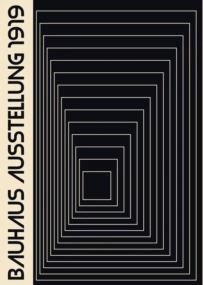 Bauhaus – affiche de lignes géométriques simples, imprimés d'art célèbres, peintures sur toile abstr