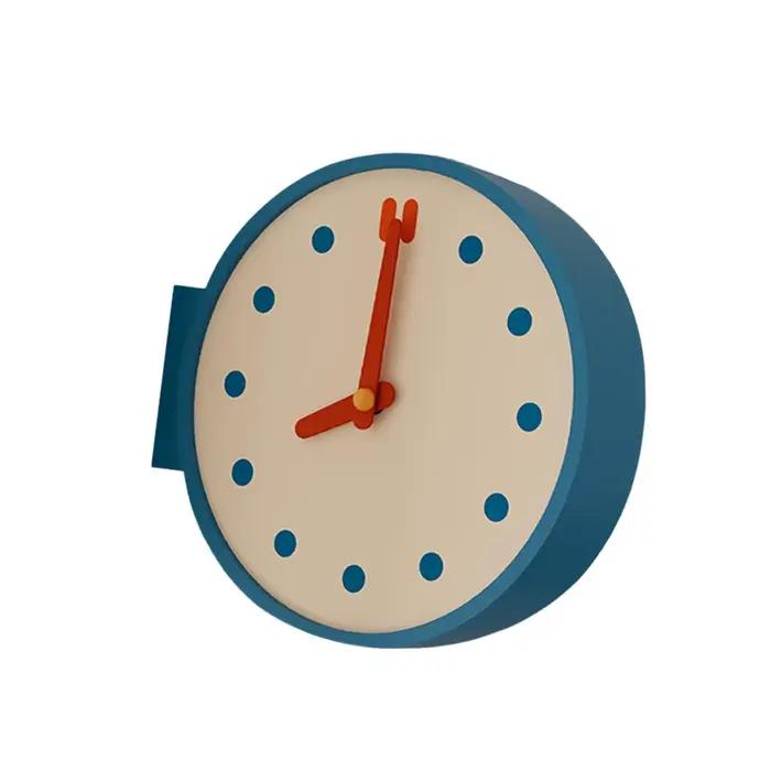 Horloge murale d'angle, grande horloge numérique facile à lire, horloge design élégante, ornement él