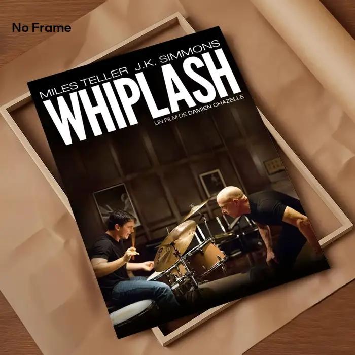 Affiche de film Whiplash classique, autocollant d'espace parfait, auto-adhésif pour bureau, Home cin