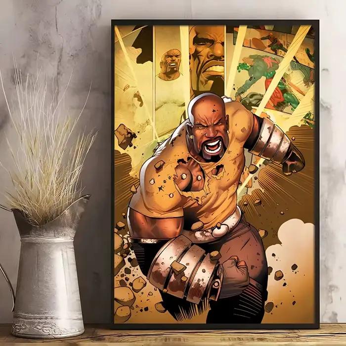 Peintures sur toile sans cadre, 1 pièce, affiches murales Vintage de film Marvel Avengers, SpiderMan