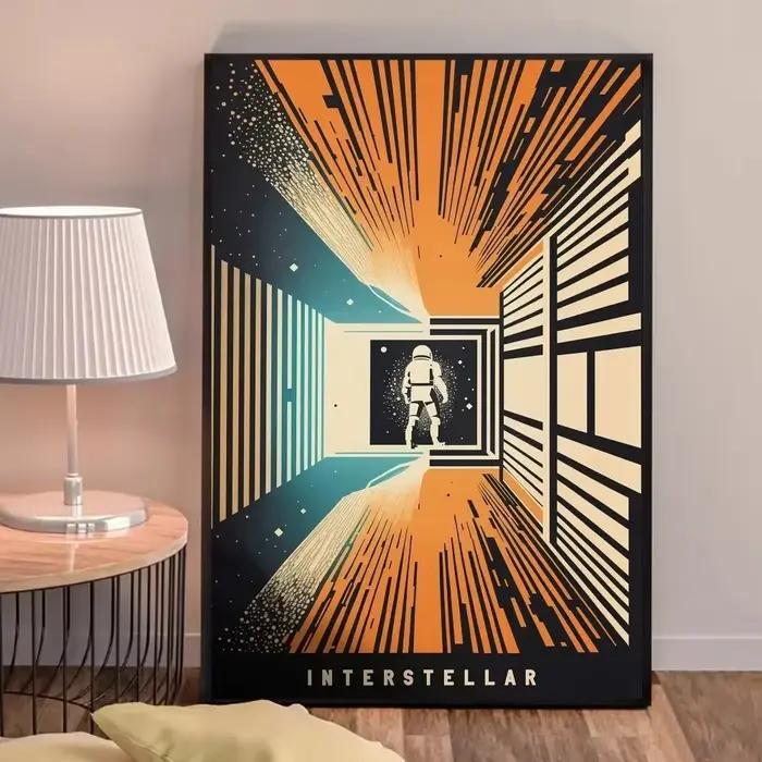Intersto.org-Affiches de films de science-fiction classiques, art mural, peinture sur toile, décor d