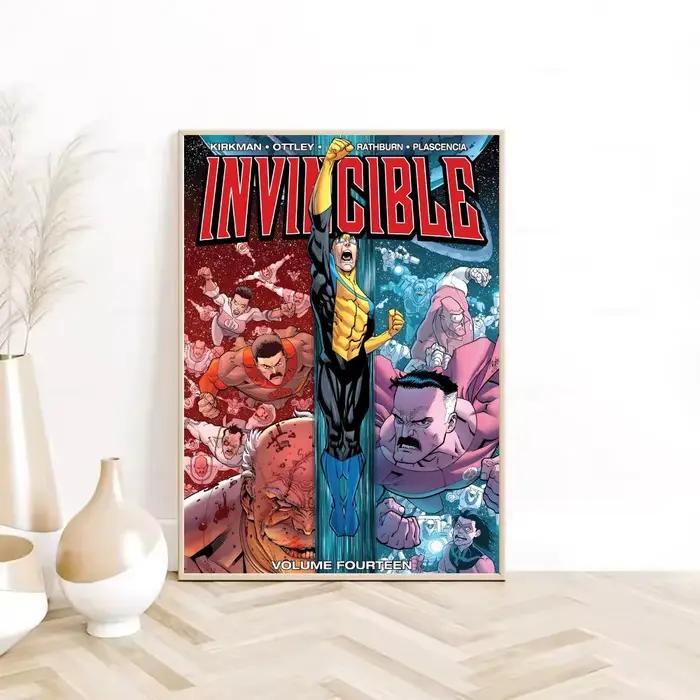 Affiche de bande dessinée de la série d'animation de super-héros I-Invincible-MT, autocollant artist