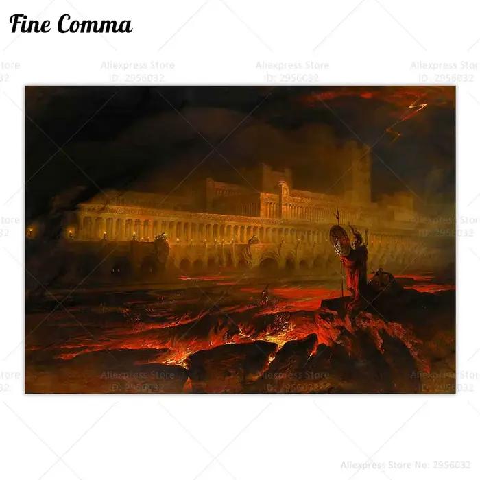 Affiche murale vintage avec impression sur toile, peinture antique, art religieux, décoration de la 