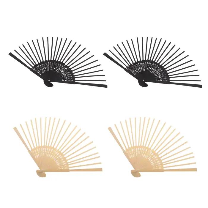 Kit de fabrication de ventilateurs pliants en bambou 4 pièces, cadre en bois brut à finir soi-même, 