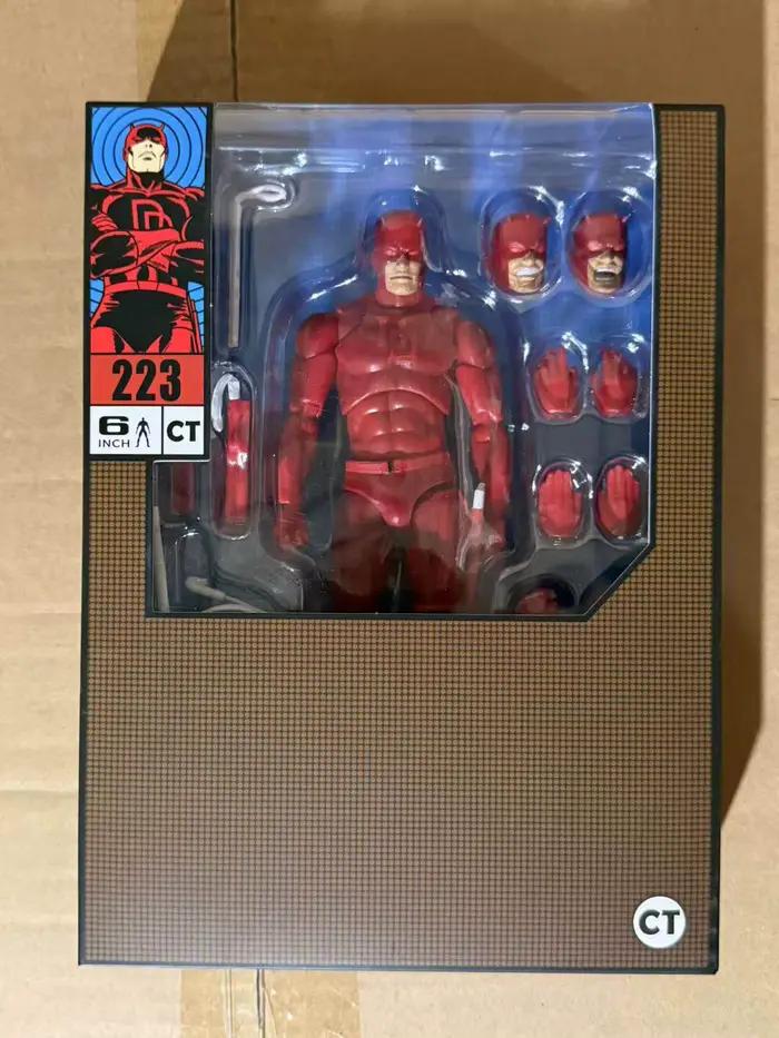 Figurine d'action CT Mafex 223 Daredevil, version de bande dessinée de 6 pouces, modèle articulé, su