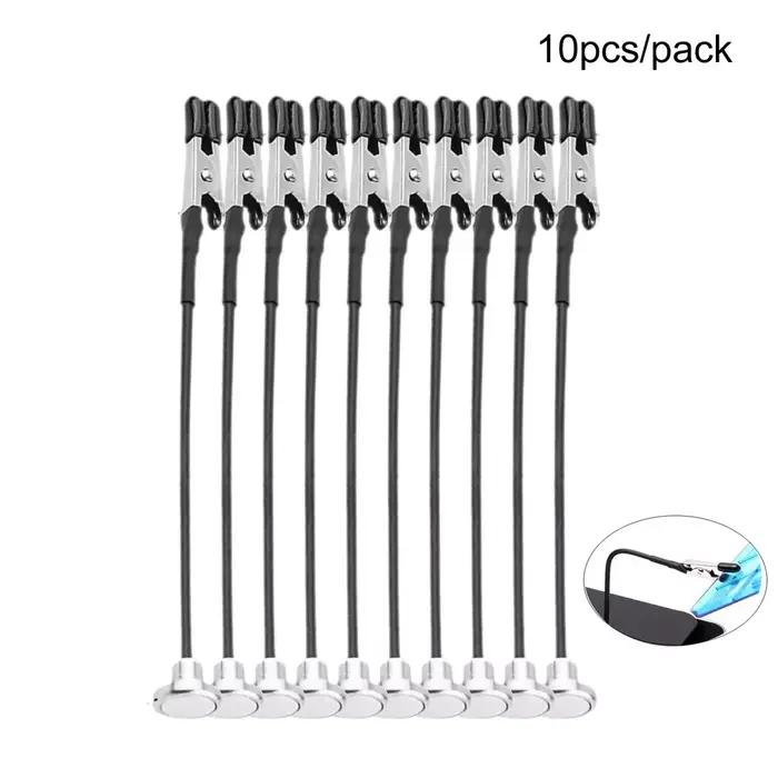Pinces crocodiles magnétiques flexibles, bâtons pour modèle Gundam, peinture, outil de bricolage, 10