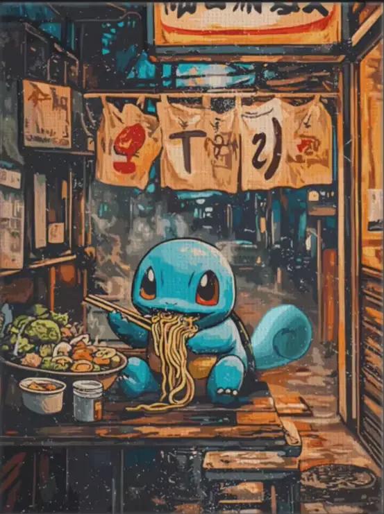 Peinture sur toile de dessin animé japonais P-Pokemon, affiche HD Kawaii Elf Pets, décoration murale