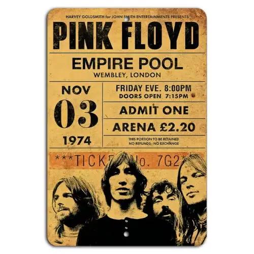 Affiche du concert Empire Pool Wembley - 3 novembre 1974 - Aluminium
