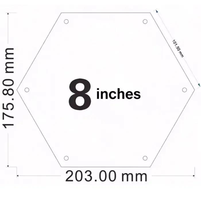 Cadre Photo magnétique Hexagonal en acrylique, 1 pièce, affichage suspendu sans perçage, mur de prof