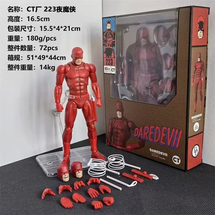 Figurine articulée CT Factory Daredevil Maf223 version bande dessinée, modèle PVC de collection pour