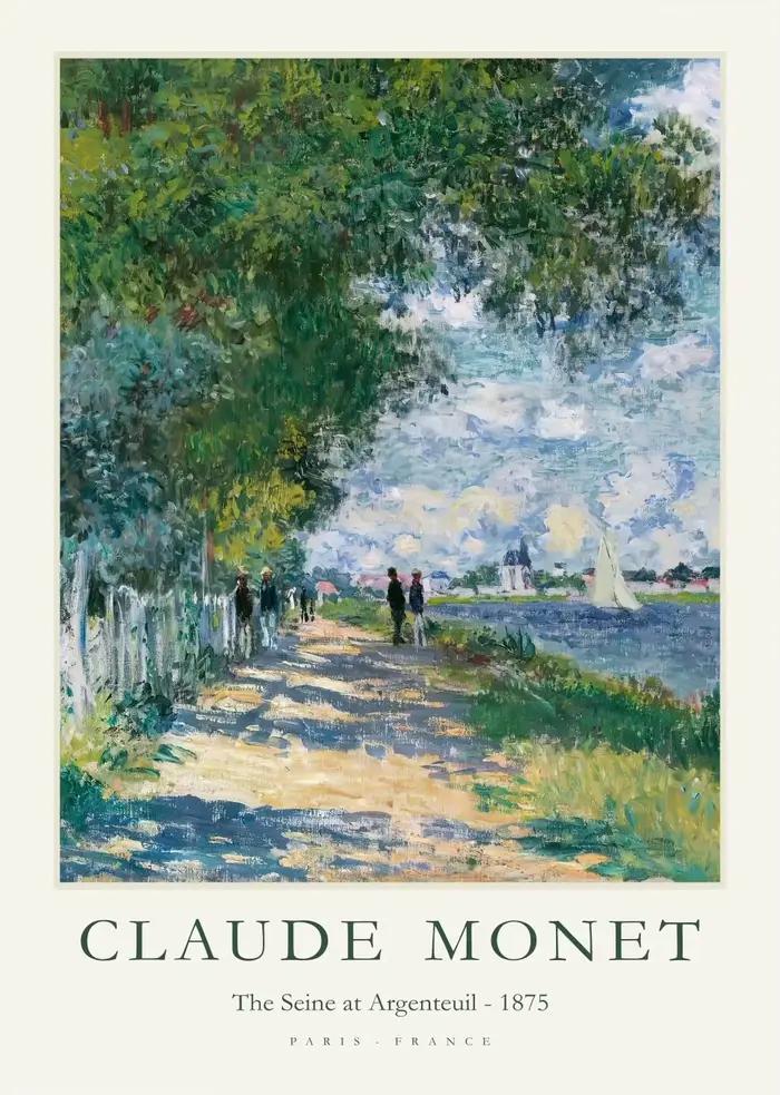 Affiches et imprimés d'exposition de paysage abstrait Vintage de Claude Monet, peinture sur toile, i