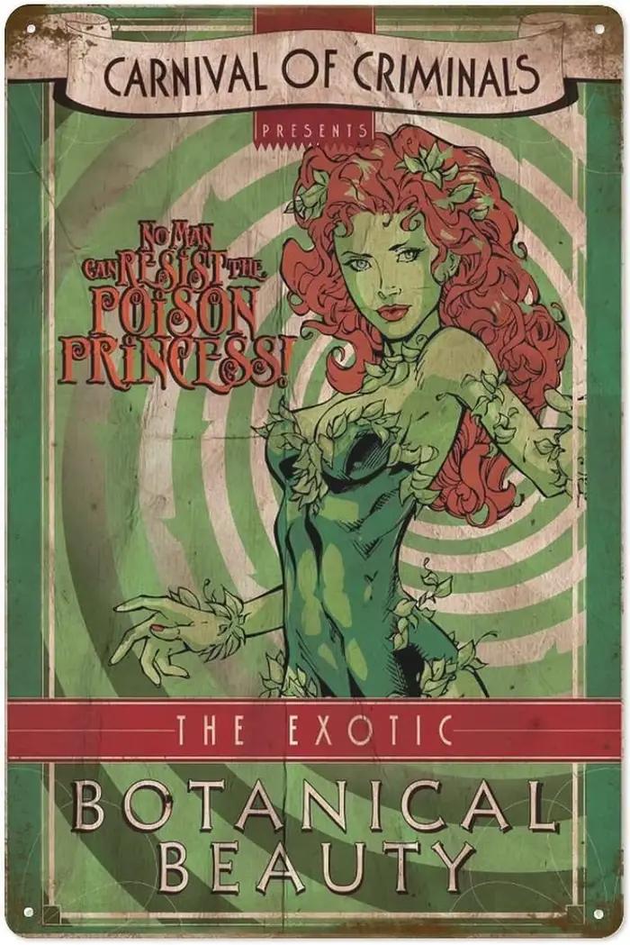 Poison Ivy Metal 18/Sign Poster, Vintage Funny Wall Art Decor, Retro Plaque, Home Bar, Pub Club, 73D
