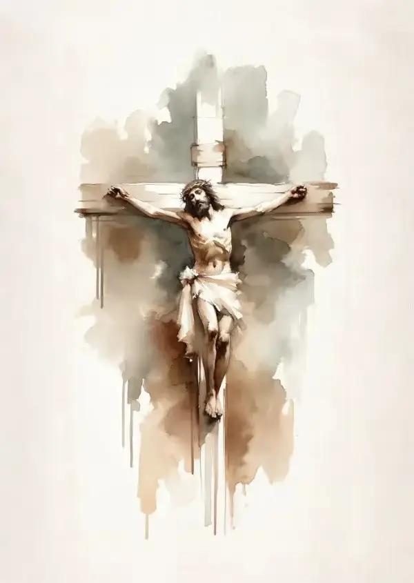 Affiches sur toile de croquis de jésus, verset de la Bible chrétienne, imprimés de foi de berger, pe