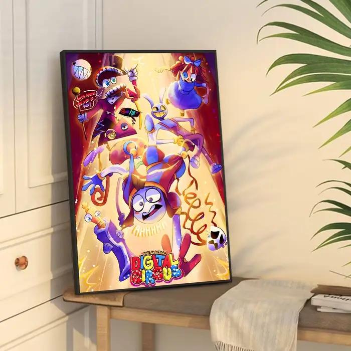 Affiches et impressions vintage de l'anime The Amazing Digital Circus, autocollants en papier imperm