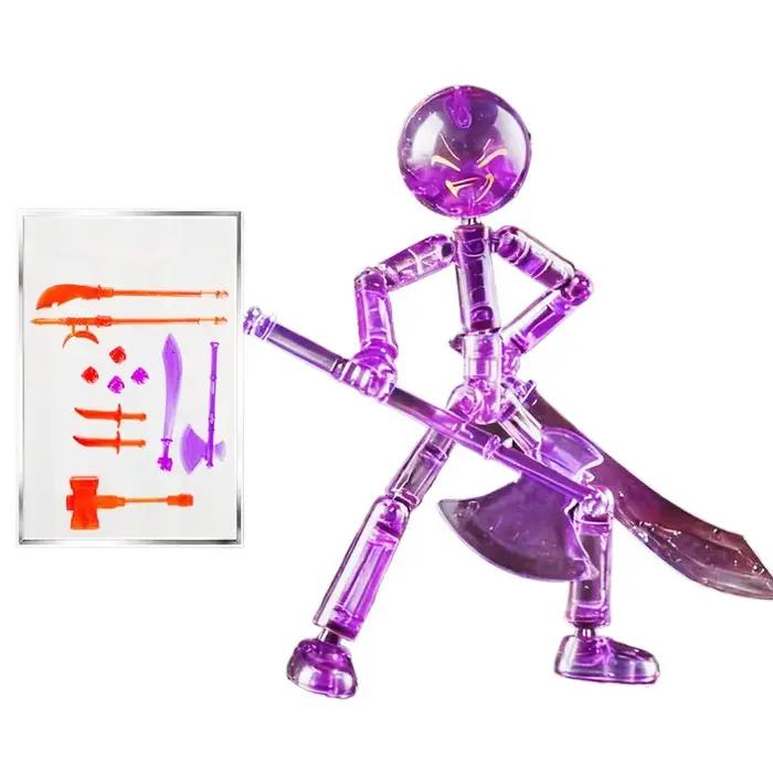 Figurine articulée 3D à poser soi-même, jouet stickman multi-articulations avec membres mobiles, cad