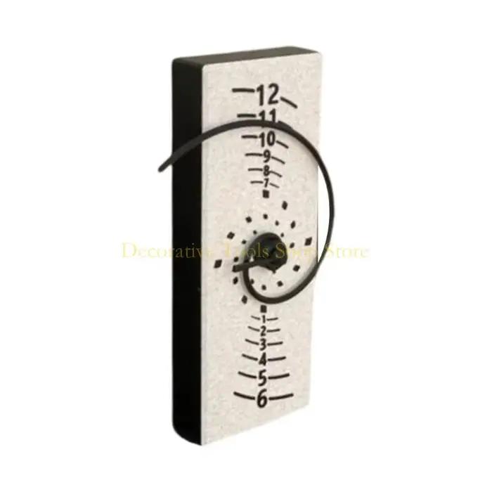 Horloge murale moderne en spirale de Fibonacci, silencieuse, pour les amateurs de technologie et les