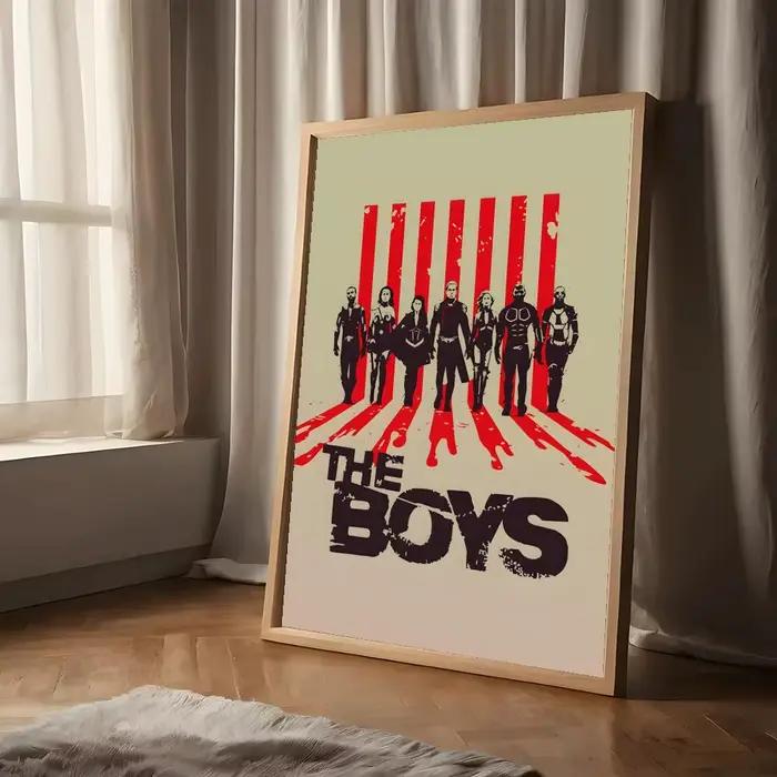 Affiche artistique T-The Boys, peinture avec impressions, décoration pour la maison, la chambre à co