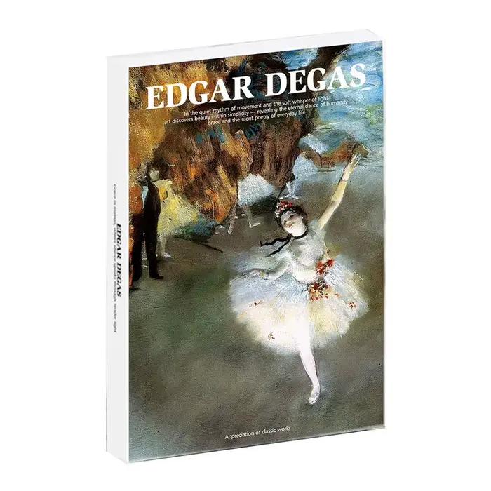 Cartes postales de la série d'artiste célèbre, 30 feuilles/Lot, cartes de vœux, enveloppe Edgar Dega