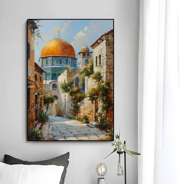 Affiche murale de la mosquée Nabawi, impression artistique, peinture murale décorative, décoration d