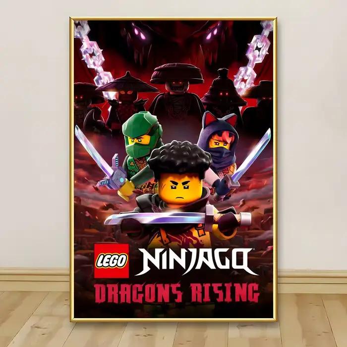 Peinture sur toile de calligraphie L-LEGOESES N-NinjagoES, art pour salle de bain, salon, décoration