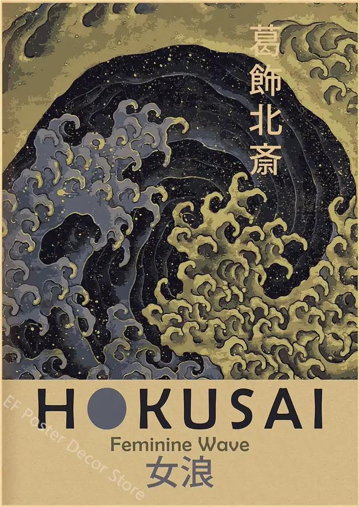 Affiche d'art japonais Vintage Hokusai Ohara Koson, exposition rétro imprimée, décor de maison, sall