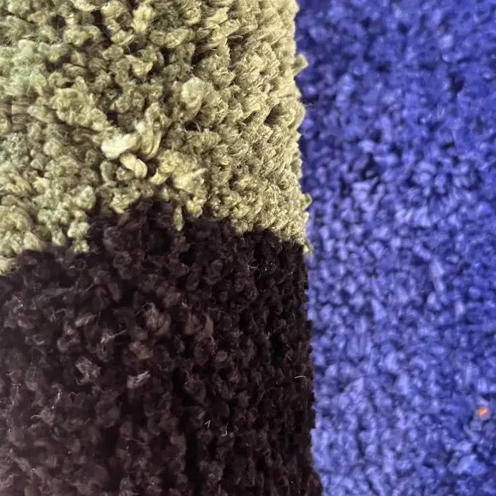 Terre tapis rond tapis de salle de bain anti-dérapant doux coussin tapis de chevet tapis sol chambre