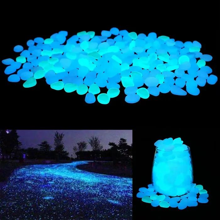 500 pièces brillent dans la nuit jardin galets pierres roches pour cour et passerelles décor fée jar