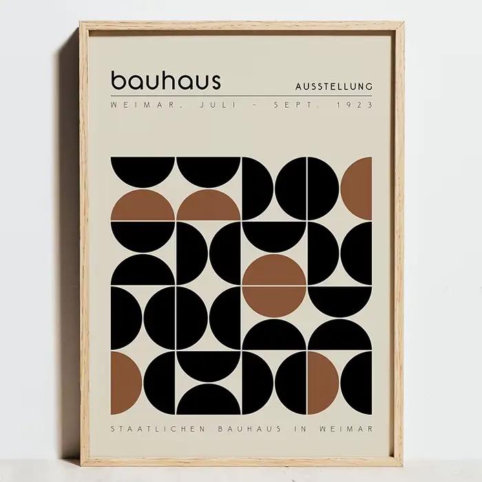 Affiches d'exposition géométriques Bauhaus, impression de mouvement Bauhaus, peinture sur toile d'ar