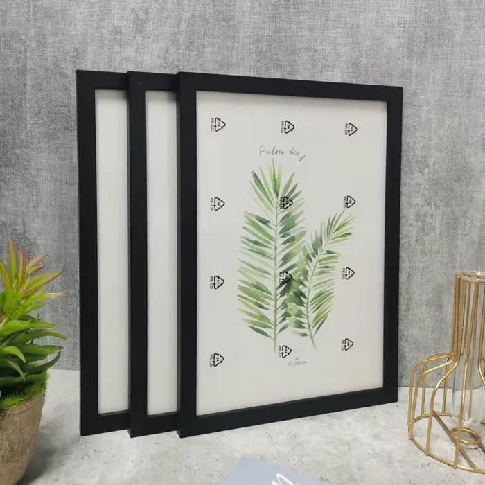 3 pièces cadres Photo en bois pour mur Photo 10X15 15X20 20X25 A4 cadre Photo support pour photos Ph