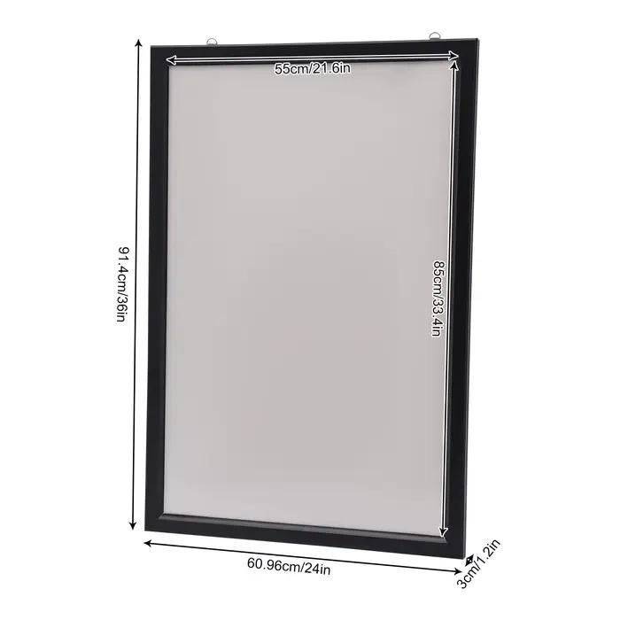 Cadre publicitaire mural pour affiche de film, boîte à lumière LED, affichage américain, 24 po x 36 
