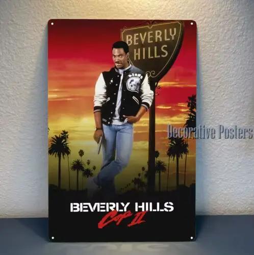 Affiche en métal de film Beverly Hills Cop 2, signe en étain, plaque 20x30cm