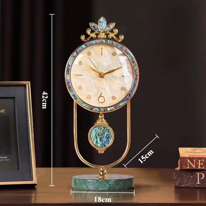 Horloges de Table de luxe, Art nordique silencieux, horloge à Quartz, Design Morden, horloge esthéti