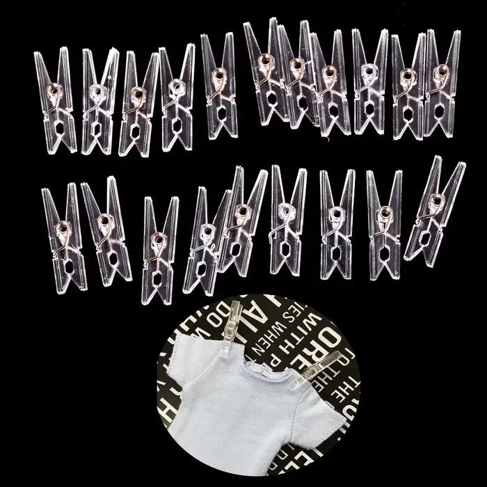 Petites pinces à linge pour photo, pinces à papier, décoration artisanale, mini taille, clips en pla