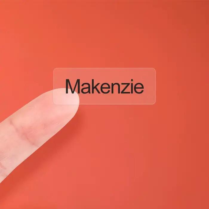 Autocollants de nom transparents et imperméables, étiquettes personnalisées pour l'école, texte mult