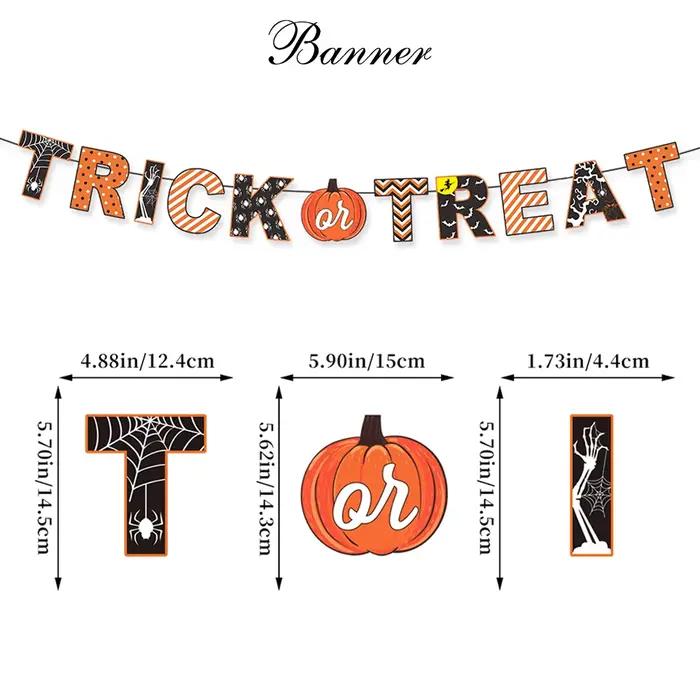 Bannières de films d'horreur d'Halloween, guirlande de mains ensanglantées, décorations de fête d'ho