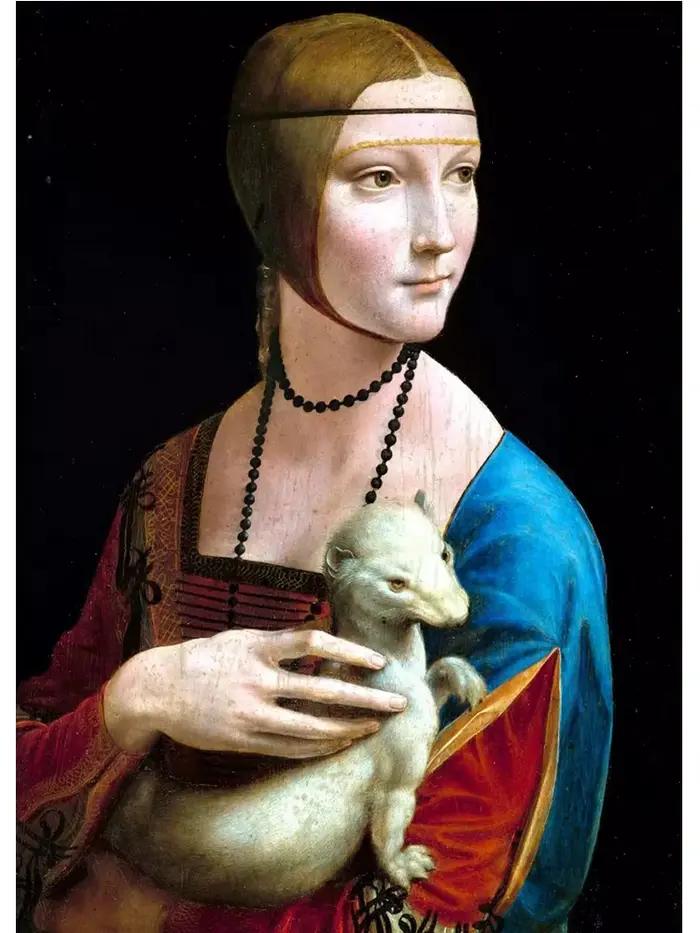 Célèbre œuvre d'art de Léonard de Vinci, Mona Lisa, Salvator Mundi, peinture au diamant et impressio