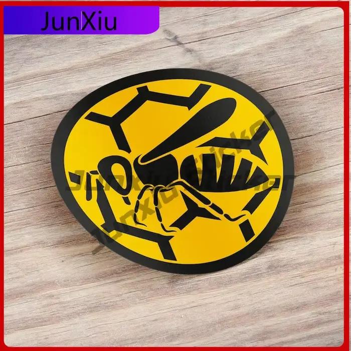 Autocollant rond en vinyle pour voiture, symbole d'abeille miel, Animal, autocollant extérieur anti-
