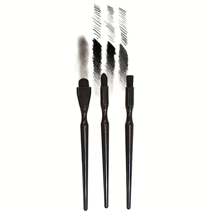 Pinceau de rendu noir, pinceau aquarelle durable pour charbon de bois, pastel et gaufrage – Idéal po