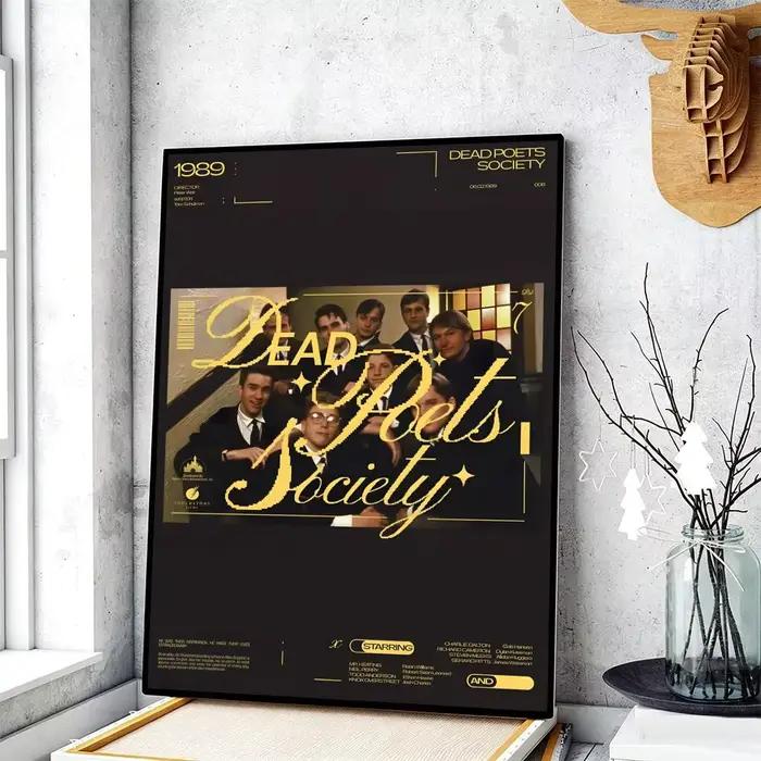 Affiche du film Dead Poets Society, peintures décoratives, tentures murales pour bureau, salon, mais