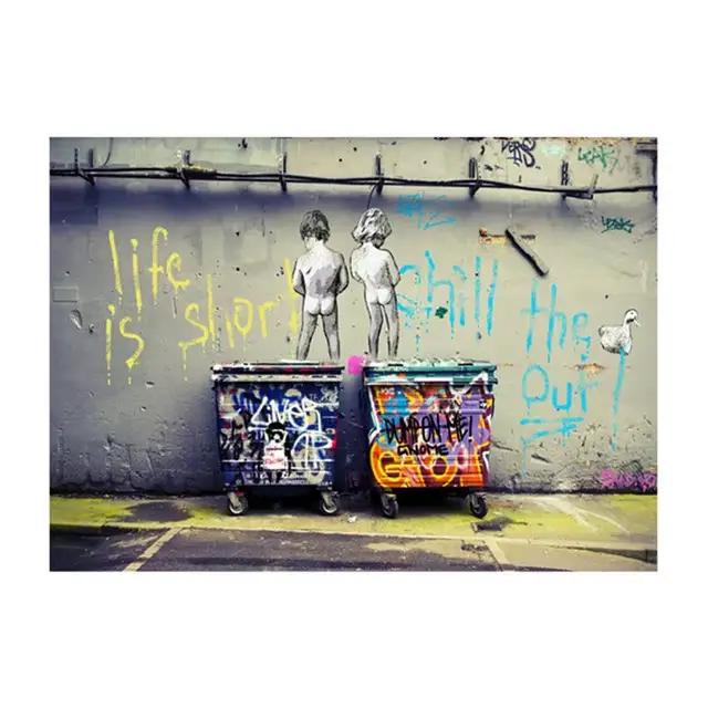Banksy Art Street Graffiti mur Art toile peintures affiches modernes et impressions sur le mur pour 